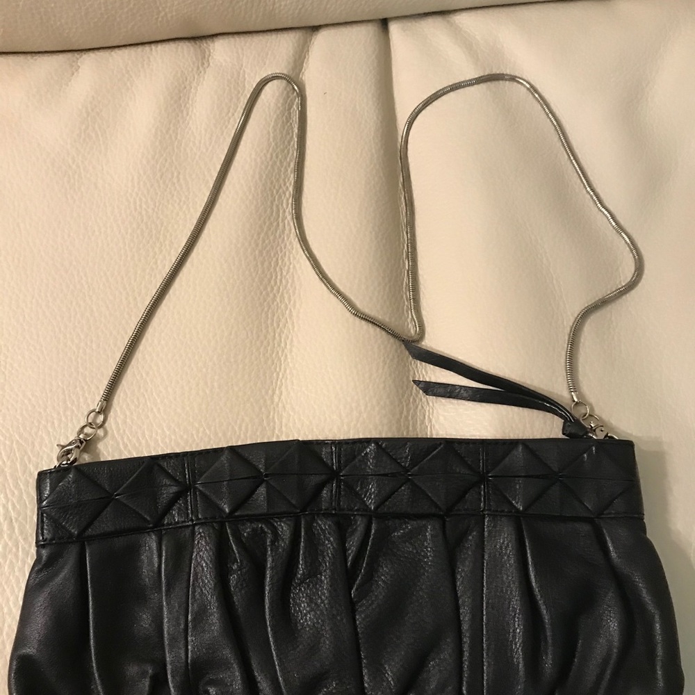 Elliott Lucca Black Leather Clutch - Picture 3 of 3